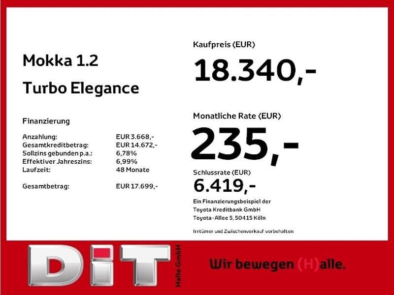 Gebraucht Opel Mokka Elegance 131 PS (96 kW) 2023 Perl blau/voltaik blau (metallic) SUV