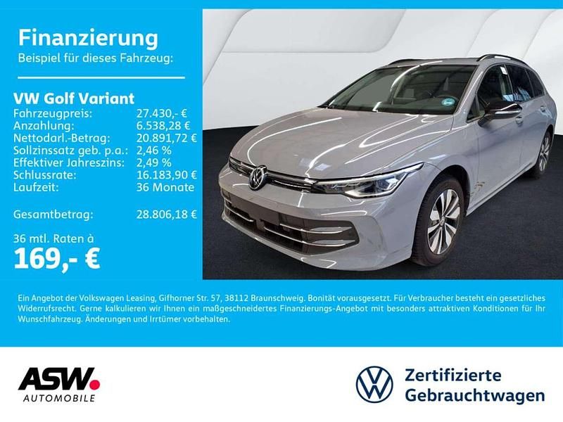 Mondsteingrau Gebraucht 2025 VW Golf VIII Goal Kombi | 27.430 € (Superpreis) - Bild 1/3