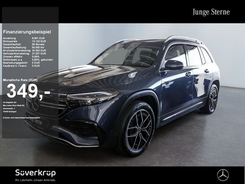 Blau Gebraucht 2023 Mercedes EQB250 AMG SUV | 36.888 € (Etwas zu teuer) - Bild 1/2