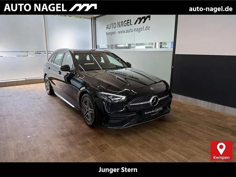Schwarz Gebraucht 2024 Mercedes C220 AMG Kombi | 42.879 € (Fairer Preis) - Bild 1/4