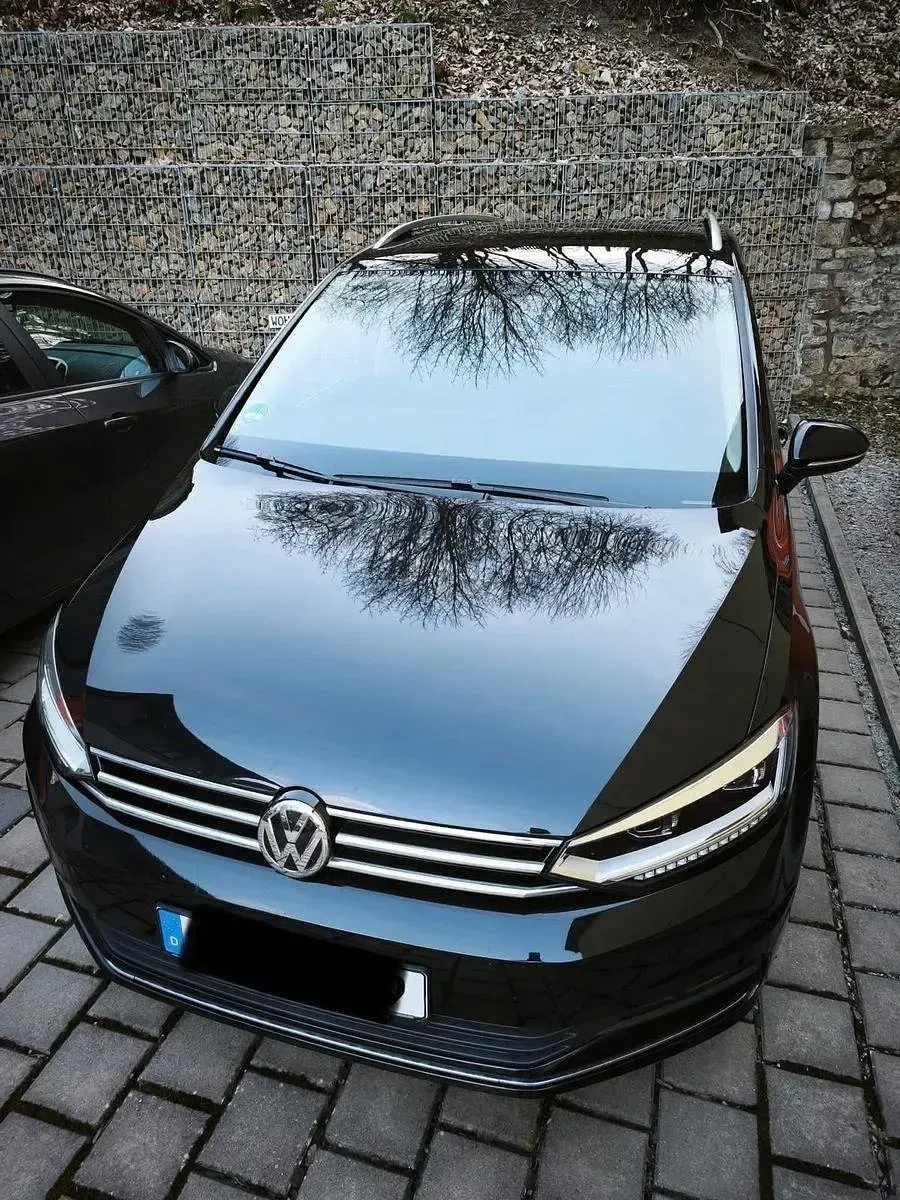 Gebraucht VW Touran Highline 150 PS (110 kW) 2018 Schwarz Van / Kleinbus