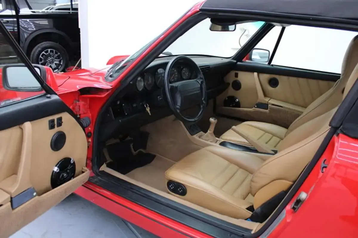 Gebraucht Porsche 911 Carrera 4 Cabriolet 250 PS (183 kW) 1991 Rot Cabrio
