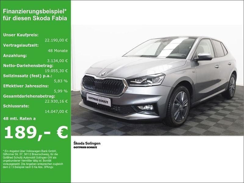 Grau Gebraucht 2024 Skoda Fabia Drive Limousine | 22.190 € (Guter Preis) - Bild 1/4