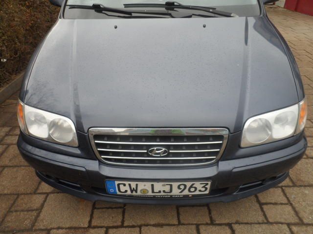 Gebraucht Hyundai Trajet GLS 113 PS (83 kW) 2002 Blau metallic Van / Kleinbus