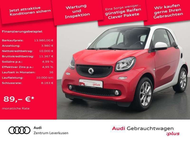 Rot Gebraucht 2019 Smart ForTwo Coupé Passion Coupé | 15.688 € (Fairer Preis) - Bild 1/4