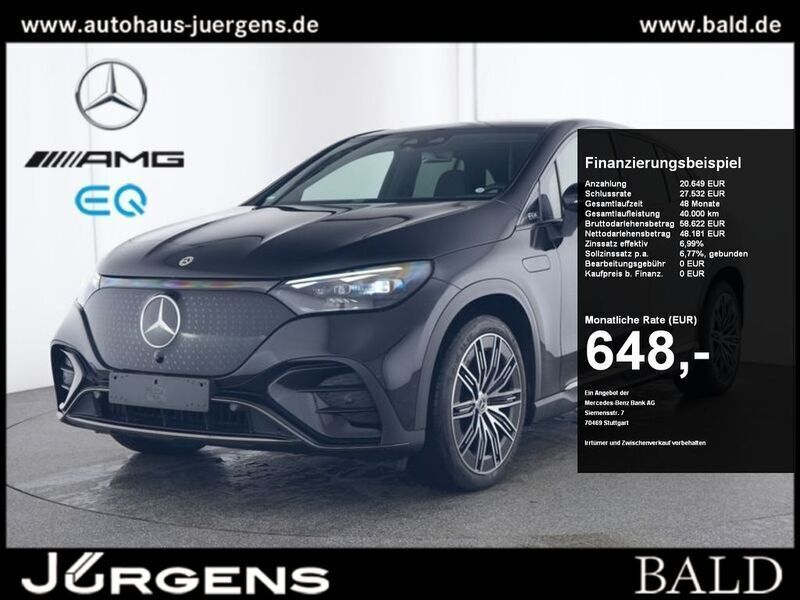 Schwarz metalliclack obsidianschwarz Gebraucht 2024 Mercedes EQE350 AMG SUV | 68.880 € (Teuer) - Bild 1/4
