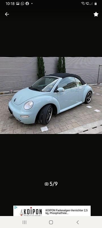 Gebraucht VW Beetle Cabriolet 101 PS (74 kW) 2005 Blau Cabrio