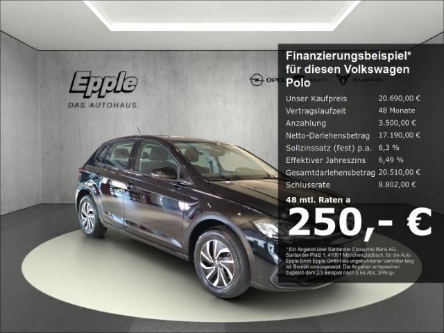 Schwarz Neu 2025 VW Polo Life Kleinwagen | 20.690 € (Guter Preis) - Bild 1/4