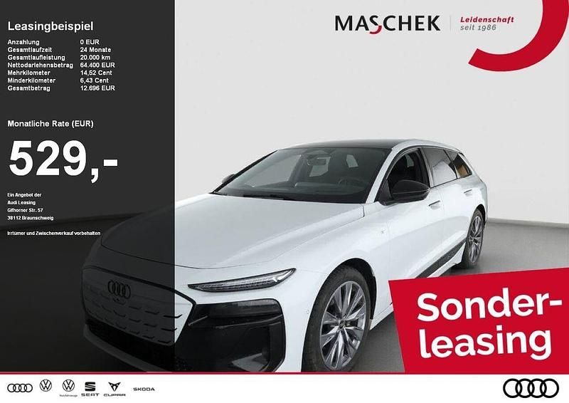 Gletscherweiss metallic Gebraucht 2025 Audi A6 e-tron S-Line Kombi | 63.840 € (Superpreis) - Bild 1/4