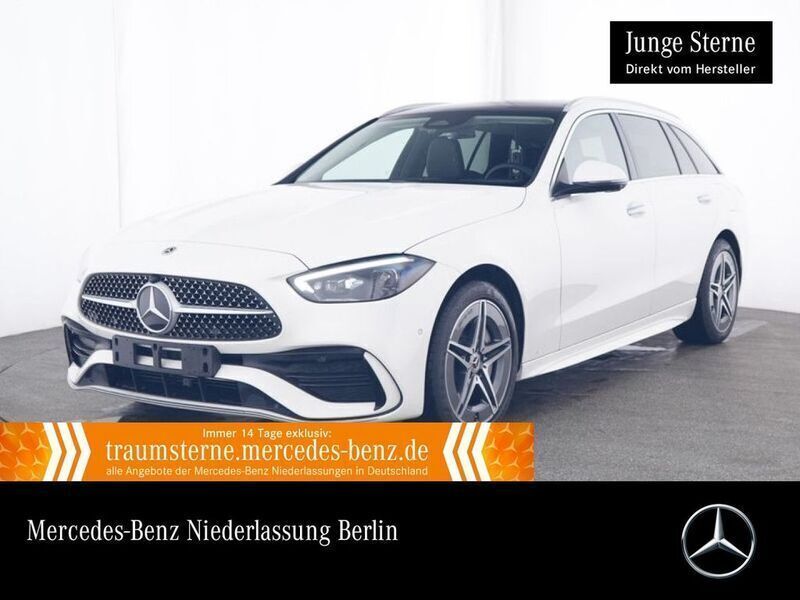 Weiß Gebraucht 2024 Mercedes C300e AMG Line Premium Plus Limousine | 46.890 € (Superpreis) - Bild 1/3
