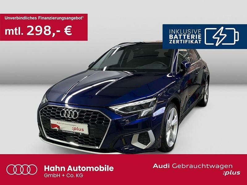 Navarrablau metallic Gebraucht 2024 Audi A3 Sportback e-tron Advanced Plus Kleinwagen | 33.790 € (Teuer) - Bild 1/3