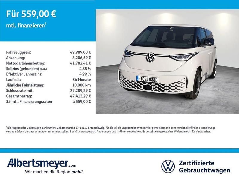 Weiss Gebraucht 2023 VW ID. Buzz Pro Van | 49.989 € (Etwas zu teuer) - Bild 1/4