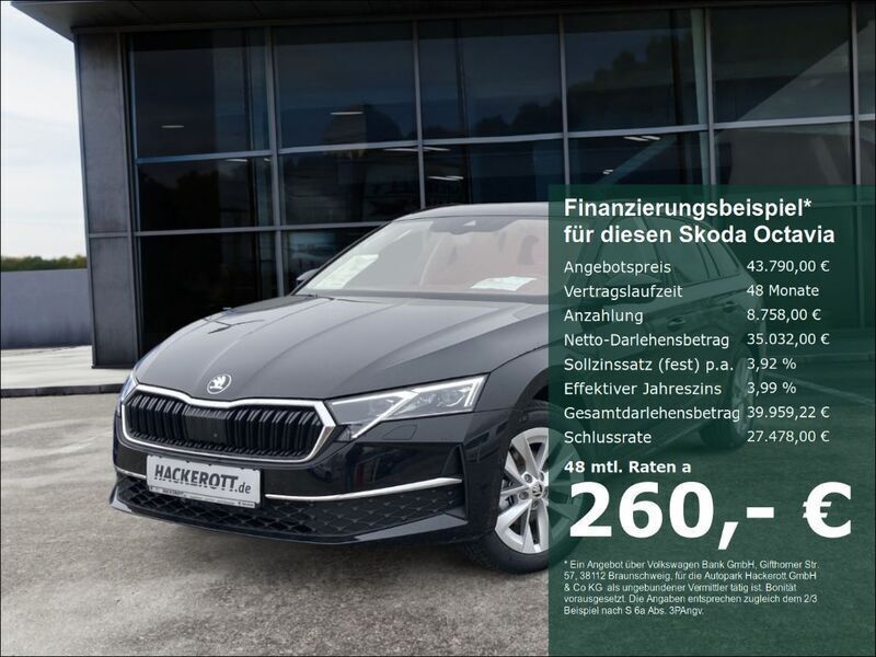 Schwarz Neu 2025 Skoda Octavia Selection Kombi | 43.790 € - Bild 1/4
