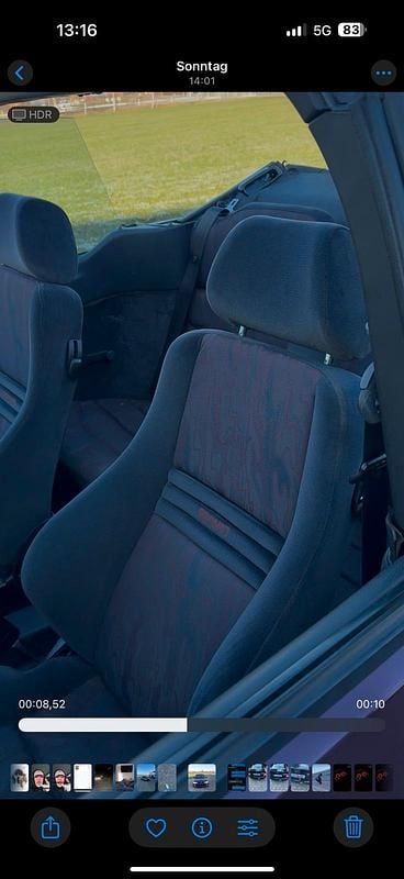 Gebraucht Ford Escort Cabriolet 105 PS (77 kW) 1994 Violet Cabrio