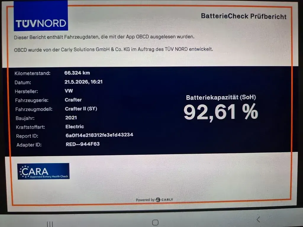Gebraucht VW e-Crafter 100 kW (136 PS) 2021 Weiß Van