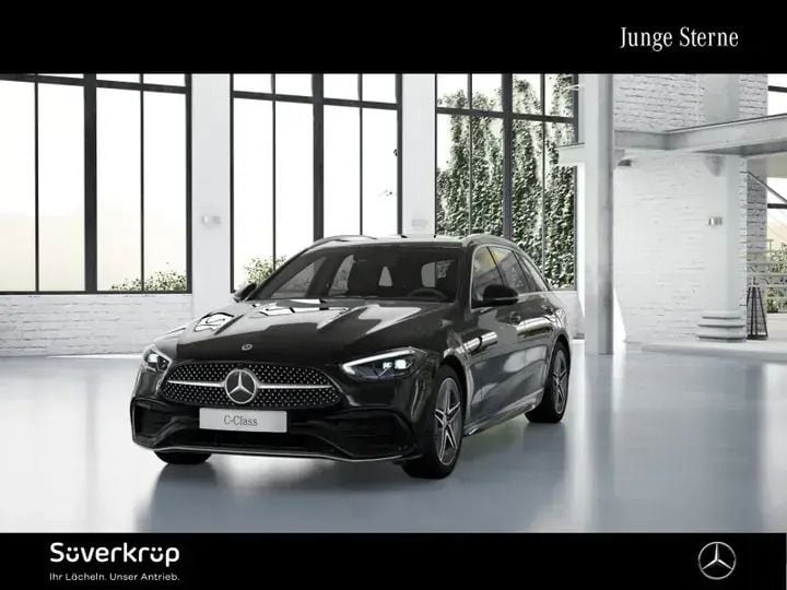 Schwarz unilack schwarz Gebraucht 2024 Mercedes C220 AMG | 43.020 € (Guter Preis) - Bild 1/4