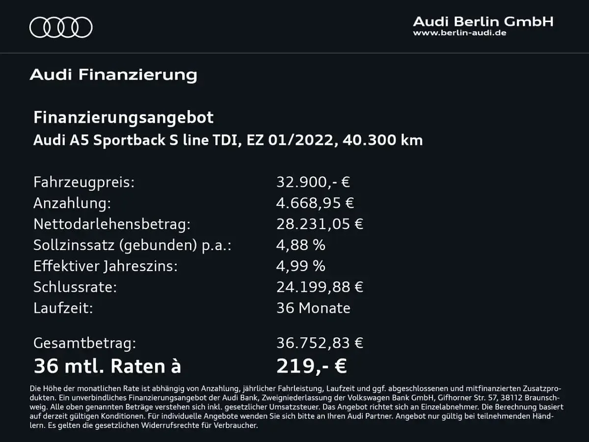 Second-hand Audi A5 S-Line 204 CP (150 kW) 2022 Alb Coupe