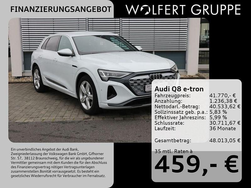 Gebraucht Audi Q8 e-tron Advanced 250 kW (340 PS) 2023 Gletscherweiß metallic SUV