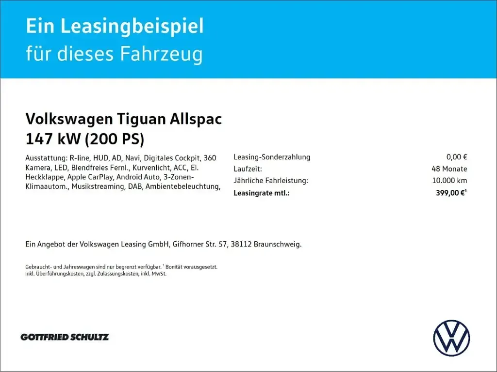 Gebraucht VW Tiguan Allspace R-line 200 PS (147 kW) 2023 Silber SUV