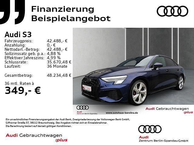 Blau Gebraucht 2024 Audi S3 Ambiente Limousine | 42.488 € (Fairer Preis) - Bild 1/4