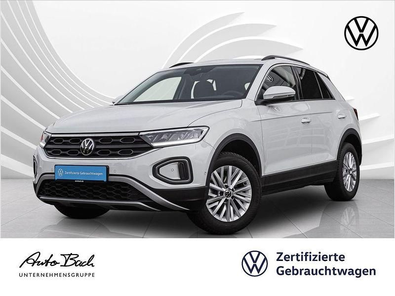 Weiß (pure white) Gebraucht 2024 VW T-Roc Life SUV | 21.940 € (Guter Preis) - Bild 1/4