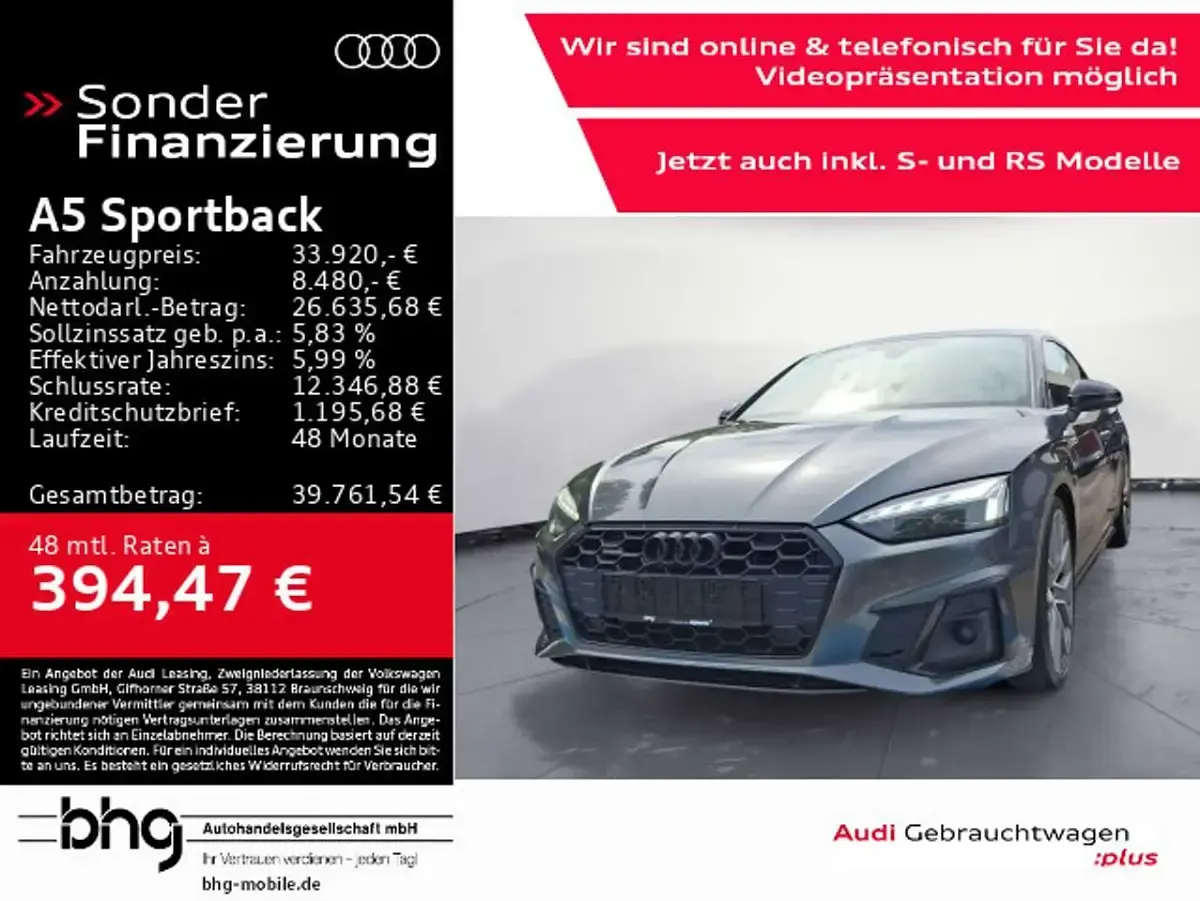 Gebraucht Audi A5 S-Line 286 PS (210 kW) 2022 Coupé