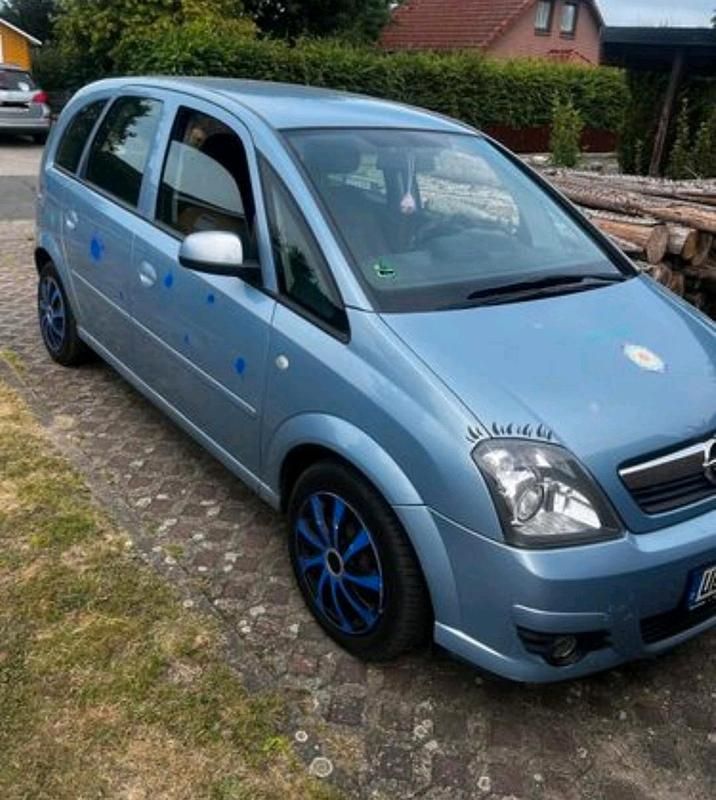 Blau Gebraucht 2008 Opel Meriva Van / Kleinbus | 650 € (Superpreis) - Bild 1/4