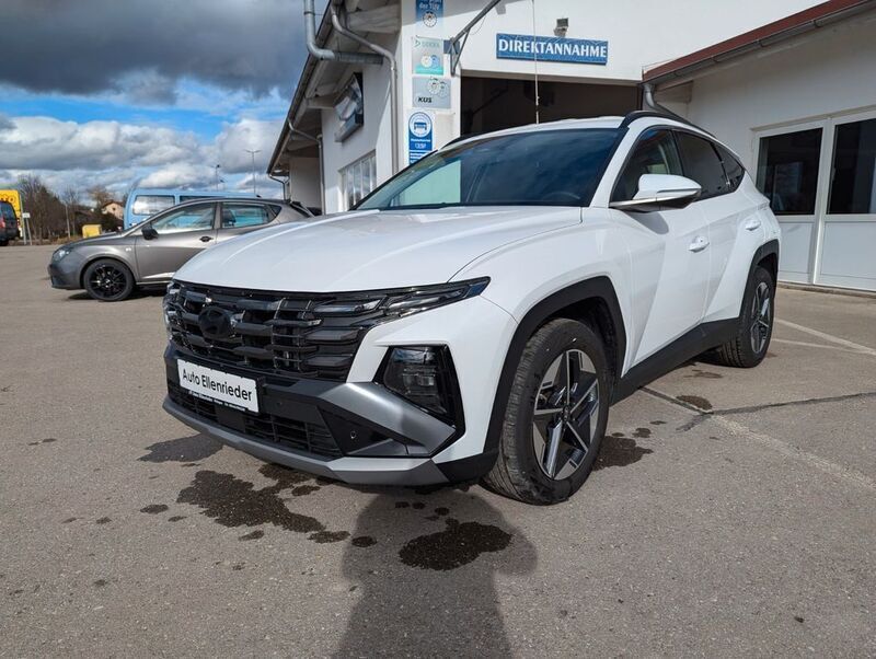 Serenity white Gebraucht 2024 Hyundai Tucson Advanced SUV | 32.980 € (Guter Preis) - Bild 1/4