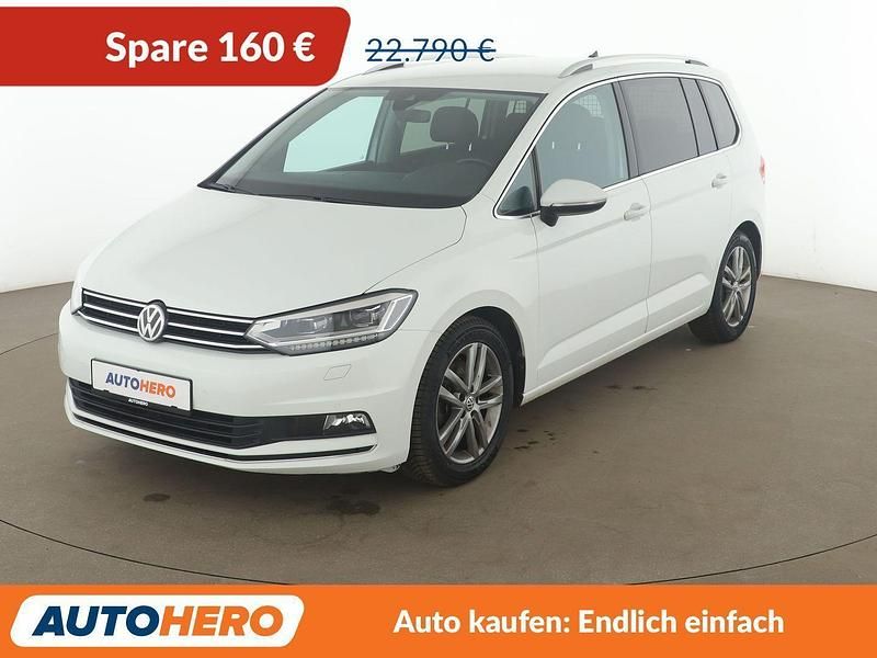 Gebraucht VW Touran Highline 190 PS (139 kW) 2018 Weiß Van / Kleinbus