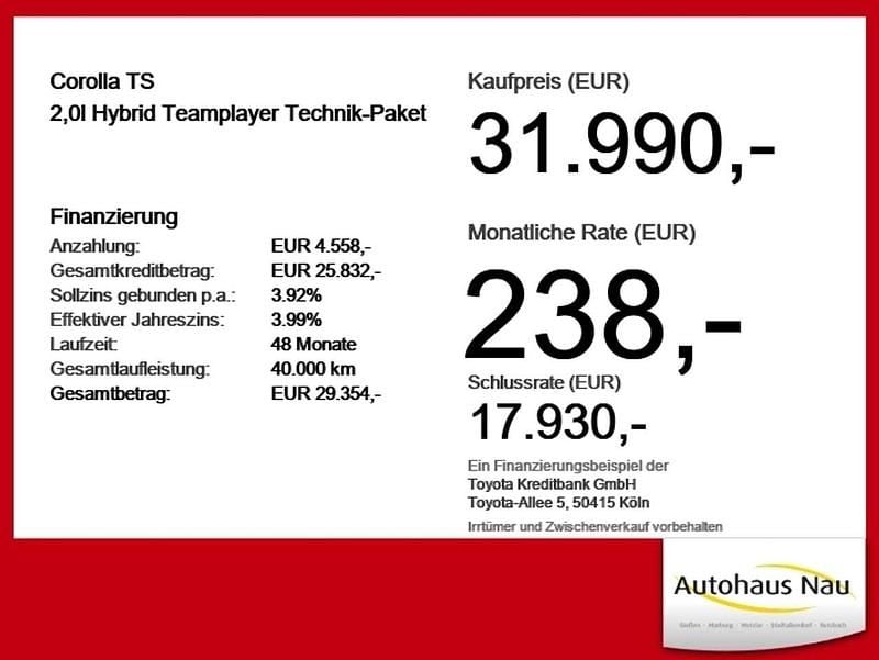 Neu Toyota Corolla 178 PS (130 kW) 2025 Mysticschwarz metallic Kombi