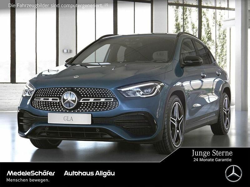 Blau Gebraucht 2022 Mercedes GLA250 AMG SUV | 33.840 € (Fairer Preis) - Bild 1/4