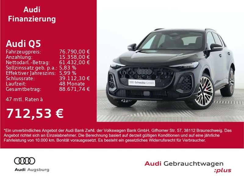 Schwarz Gebraucht 2025 Audi Q5 S-Line SUV | 76.790 € (Teuer) - Bild 1/4