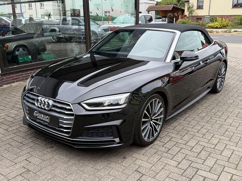 Mythosschwarz Gebraucht 2019 Audi A5 Cabriolet S-Line Cabrio | 24.900 € (Superpreis) - Bild 1/4