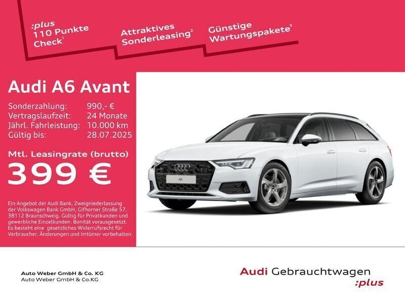 Weiß Gebraucht 2024 Audi A6 Ambiente Kombi | 49.890 € - Bild 1/3