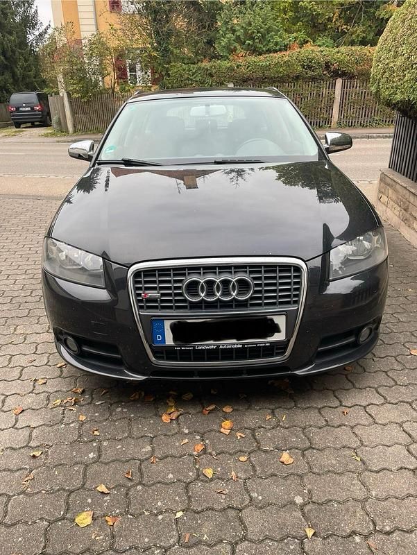 Schwarz Gebraucht 2007 Audi A3 Sportback S-Line Kleinwagen | 2.200 € (Superpreis) - Bild 1/4