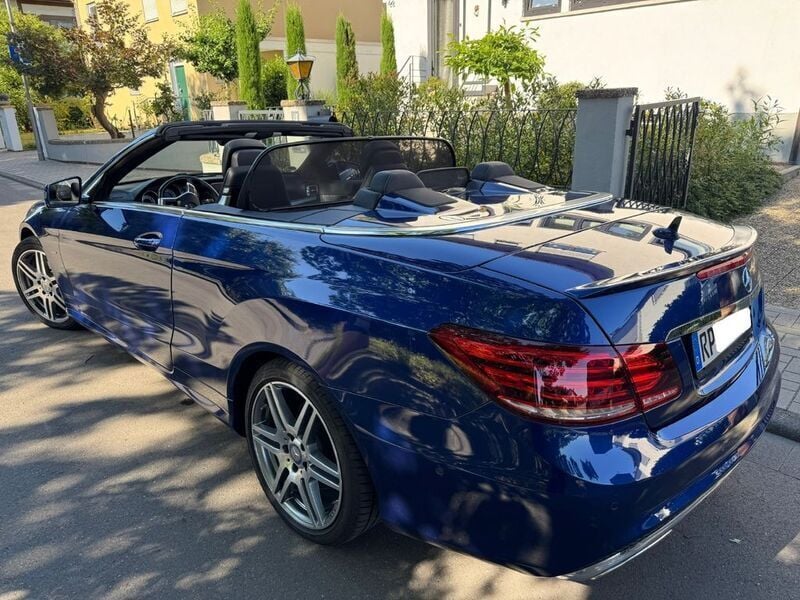 Blau Gebraucht 2016 Mercedes E220 Sport Edition Cabrio | 27.900 € (Guter Preis) - Bild 1/4