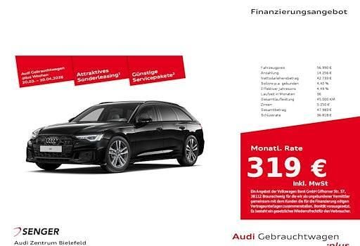 Gebraucht Audi A6 S-Line 286 PS (210 kW) 2025 Mythosschwarz metallic Kombi