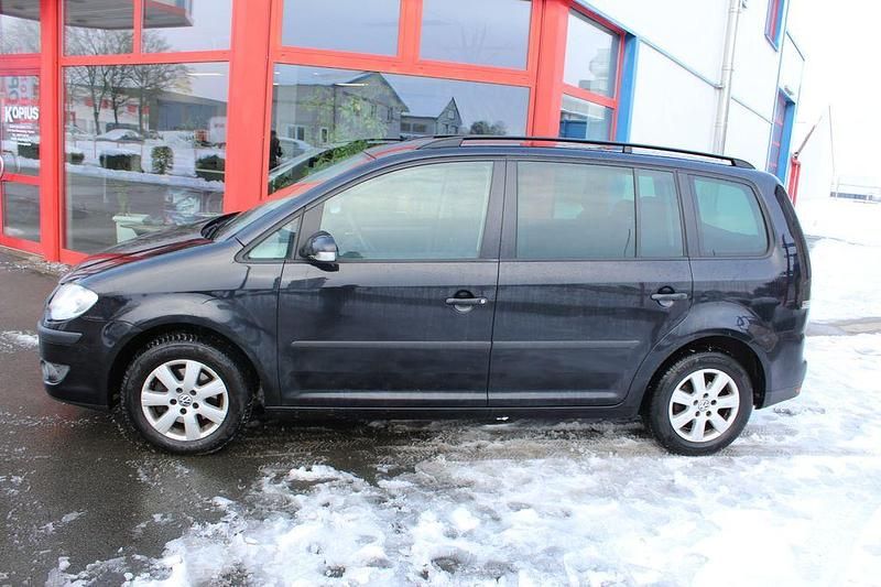 Gebraucht VW Touran Conceptline 105 PS (77 kW) 2007 Schwarz Van / Kleinbus