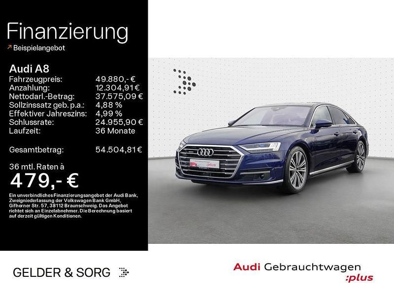 Navarrablau metallic Gebraucht 2021 Audi A8 Ambiente Limousine | 49.880 € (Guter Preis) - Bild 1/4