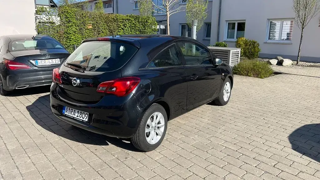 Gebraucht Opel Corsa drive 90 PS (66 kW) 2015 Schwarz Kleinwagen
