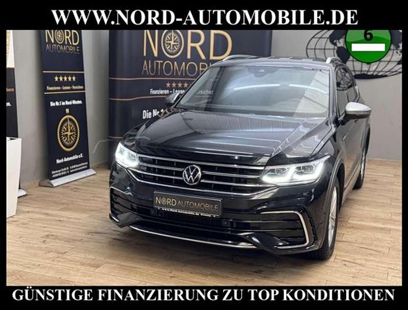 Schwarz Gebraucht 2021 VW Tiguan Allspace R-line SUV | 29.899 € (Fairer Preis) - Bild 1/3