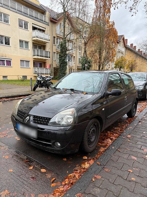 Schwarz Gebraucht 2004 Renault Clio II Kleinwagen | 799 € - Bild 1/4