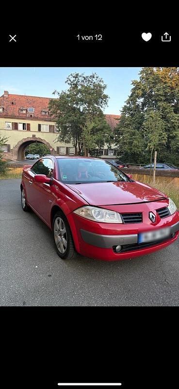 Rot Gebraucht 2006 Renault Mégane Cabriolet Cabrio | 1.190 € (Superpreis) - Bild 1/4