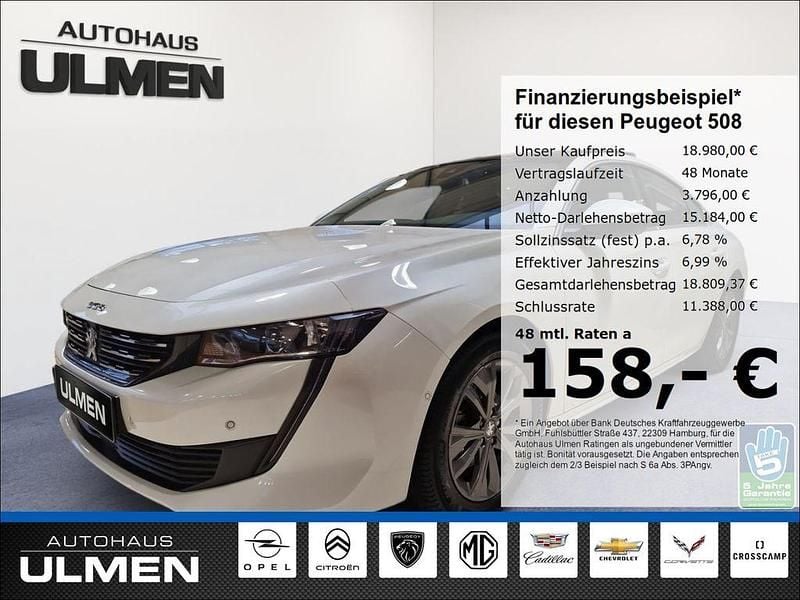 Weiss Gebraucht 2021 Peugeot 508 Allure Limousine | 18.980 € (Guter Preis) - Bild 1/4