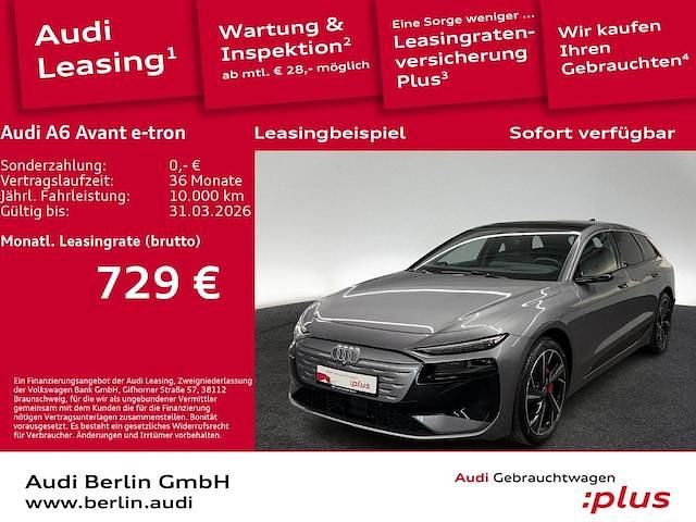 Taifungrau metallic Gebraucht 2025 Audi A6 e-tron Performance Kombi | 78.100 € - Bild 1/3