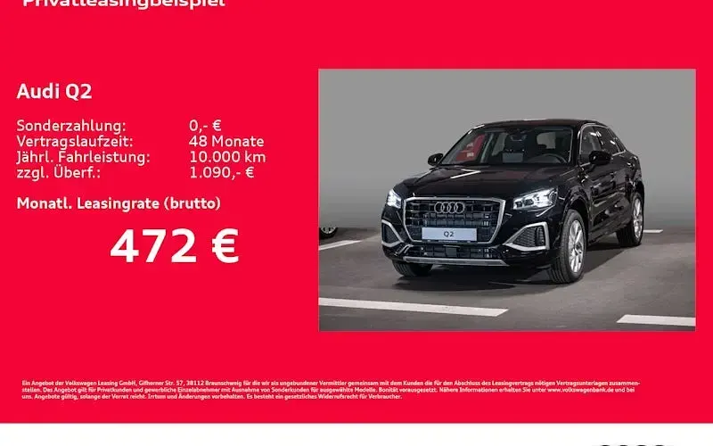 Neu Audi Q2 Advanced Plus 150 PS (110 kW) 2026 Schwarz SUV