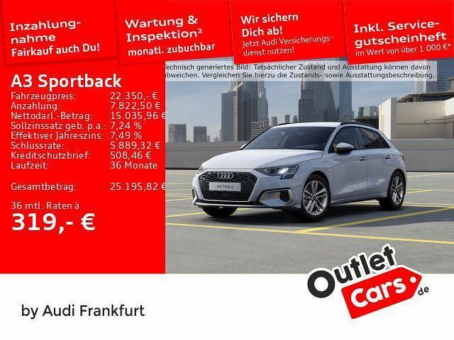 Ibisweiß Gebraucht 2022 Audi A3 Sportback e-tron Advanced Plus Limousine | 22.350 € (Fairer Preis) - Bild 1/2