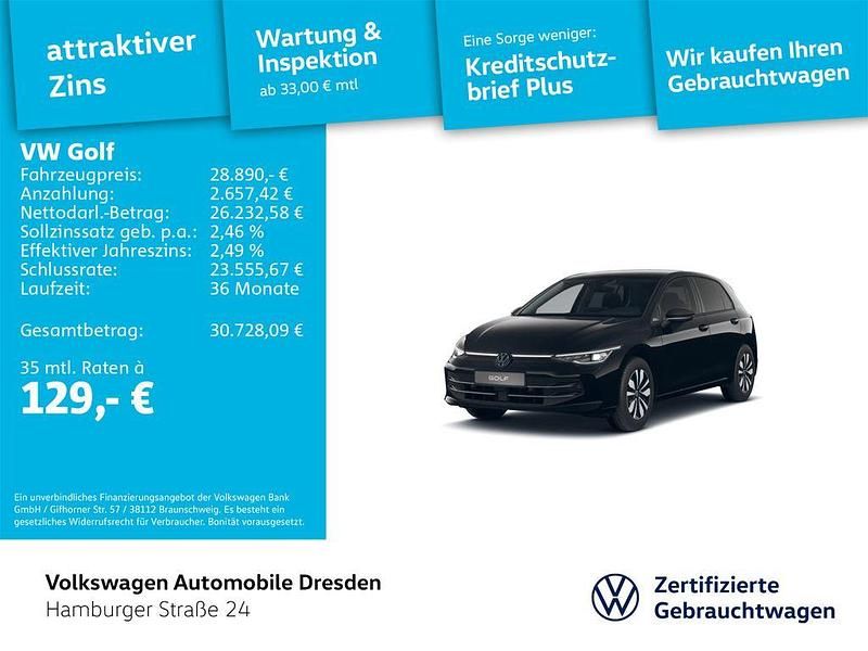 Gebraucht VW Golf VIII Goal 150 PS (110 kW) 2025 Schwarz Limousine