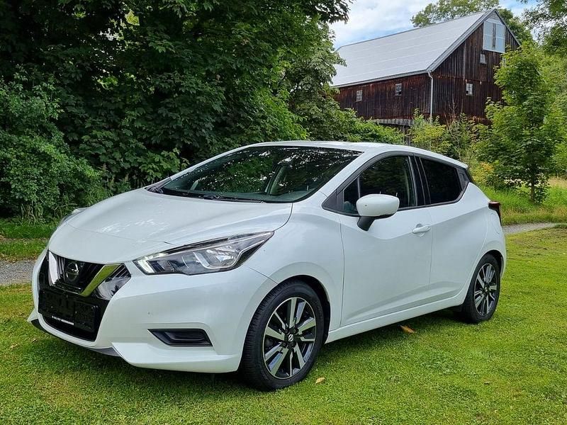 Weiß Gebraucht 2017 Nissan Micra Acenta Kleinwagen | 7.989 € (Fairer Preis) - Bild 1/4