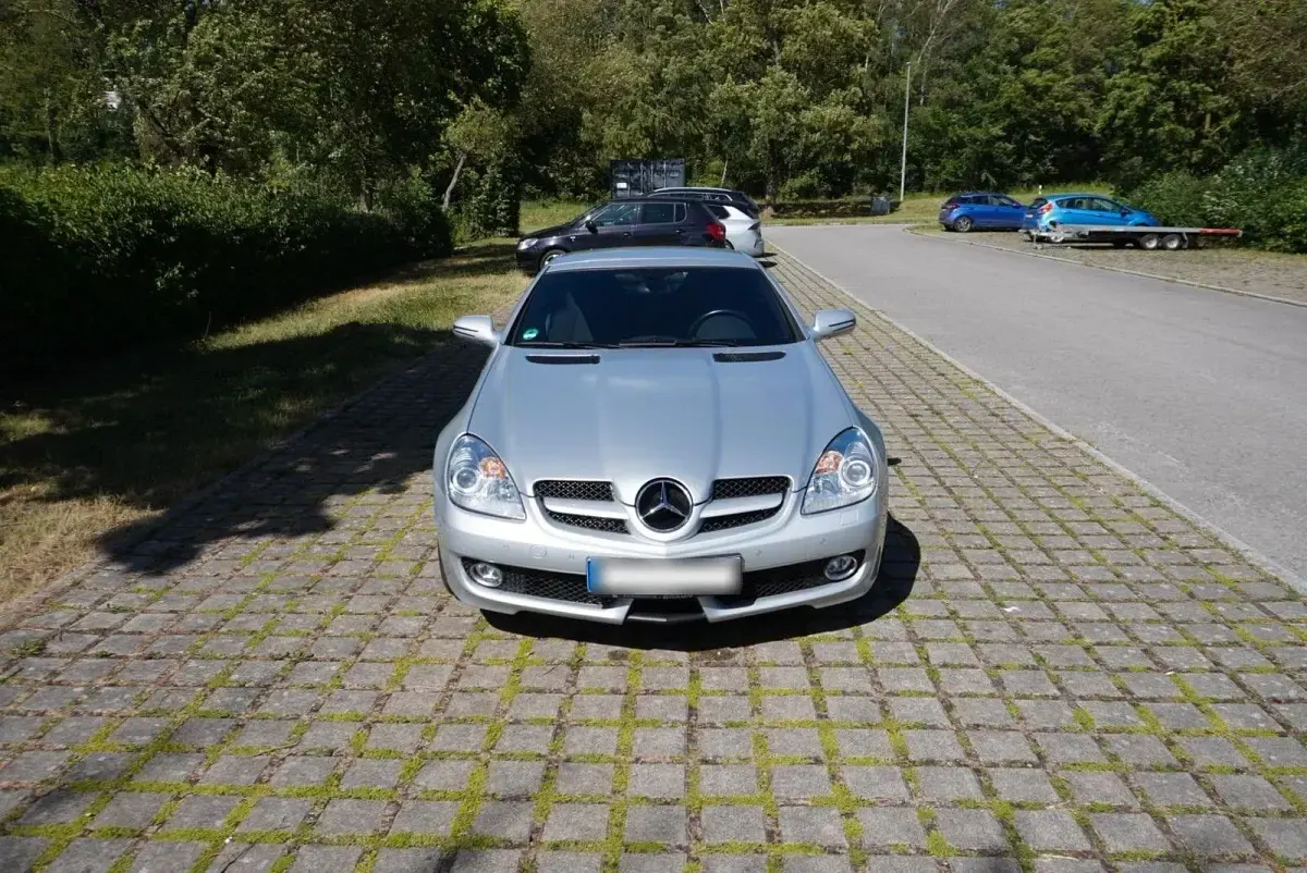 Gebraucht Mercedes SLK200 184 PS (135 kW) 2008 Silber Cabrio